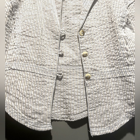 Free People Striped Button-Up Blouse - Picture 5 of 9